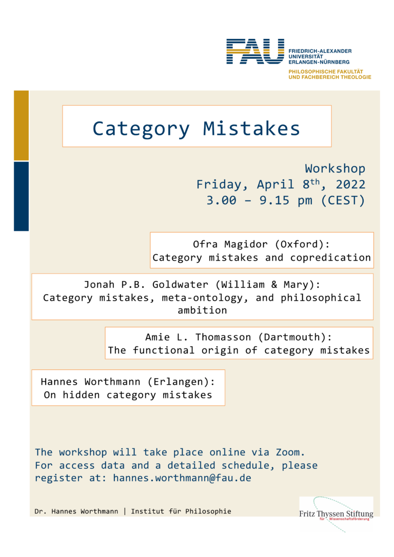 Workshop: Category Mistakes