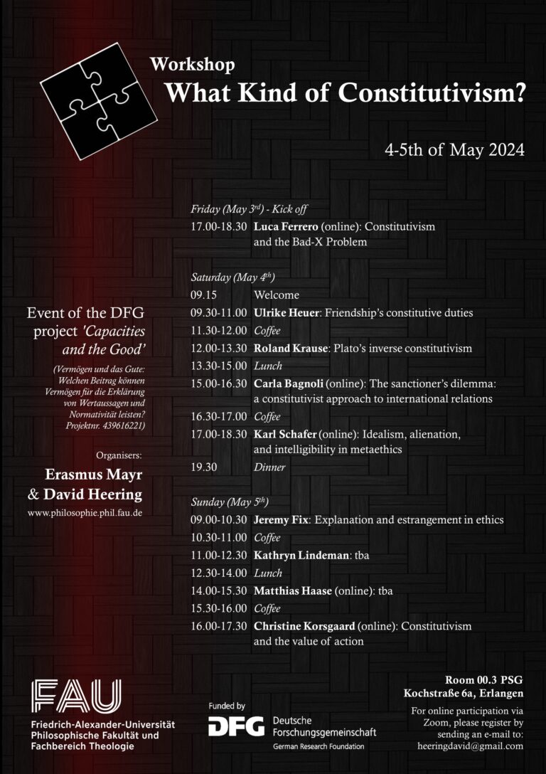 Workshop: What Kind of Constitutivism